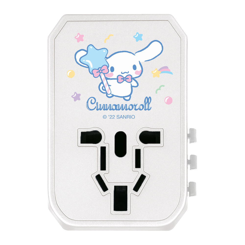 Sanrio Characters 4頭 45W PD & QC 快速充電通用旅行轉插 (品牌直送)