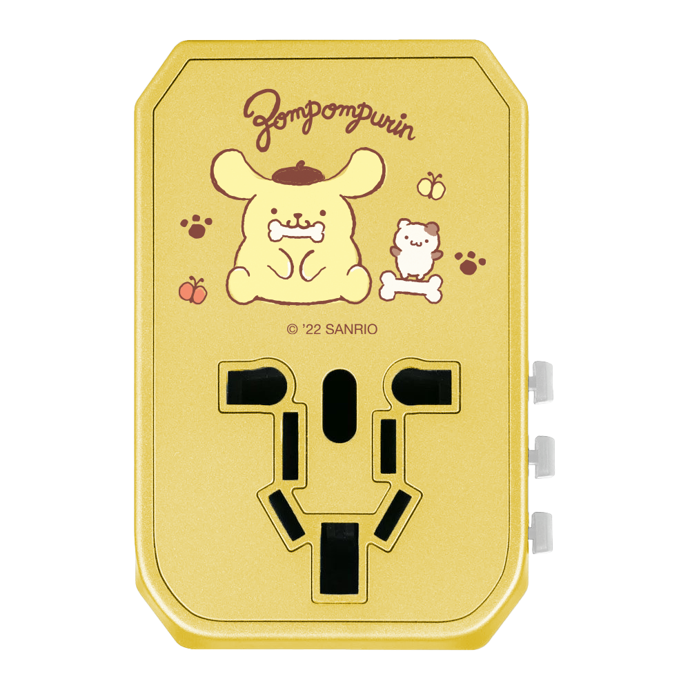 Sanrio Characters 4頭 45W PD & QC 快速充電通用旅行轉插 (品牌直送)
