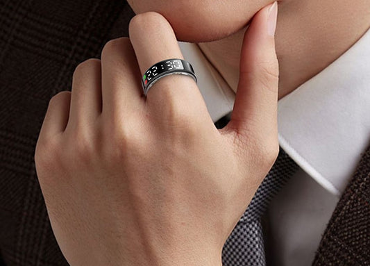 Tech Ring Touch – 智能戒指 運動、睡眠與健康監測 – 連顯示屏 (品牌直送)