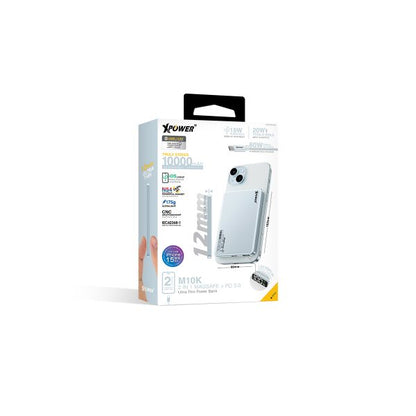 XPower M10K 3-в-1 Power Bank с цифровым дисплеем 10000 мАч PD3.0 + магнитная беспроводная зарядка (прямая доставка от бренда)