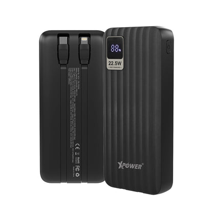 XPower PD20K 4輸出雙內置線Type-C PD & Lightning 20000mAh PD+SCP充電器 (品牌直送)