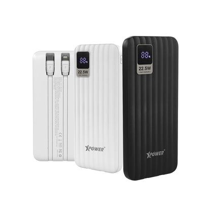 XPower B10K 4輸出雙內置線Type-C PD & Lightning 10000mAh PD+SCP充電器 (品牌直送)