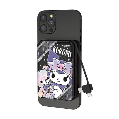 XPower x Sanrio Kuromi M10C 3合1磁吸無線快充+PD 3.0外置充電器 (品牌直送)