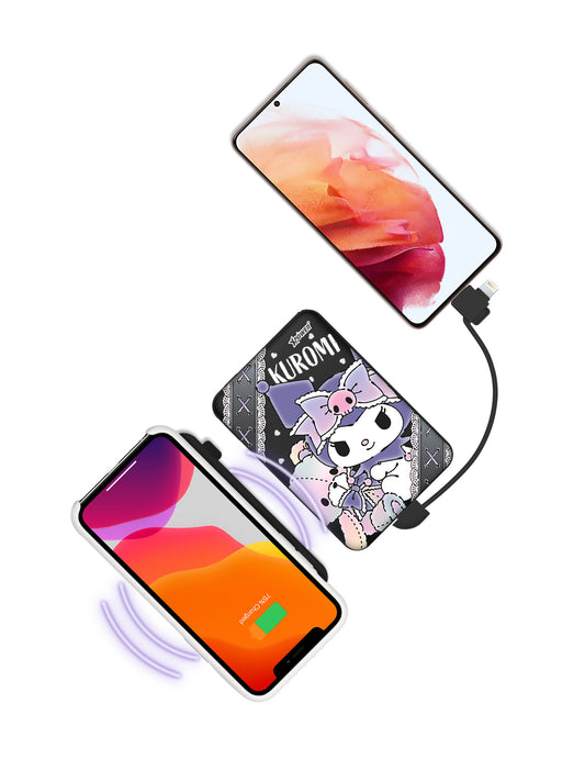 XPower x Sanrio Kuromi M10C 3合1磁吸無線快充+PD 3.0外置充電器 (品牌直送)