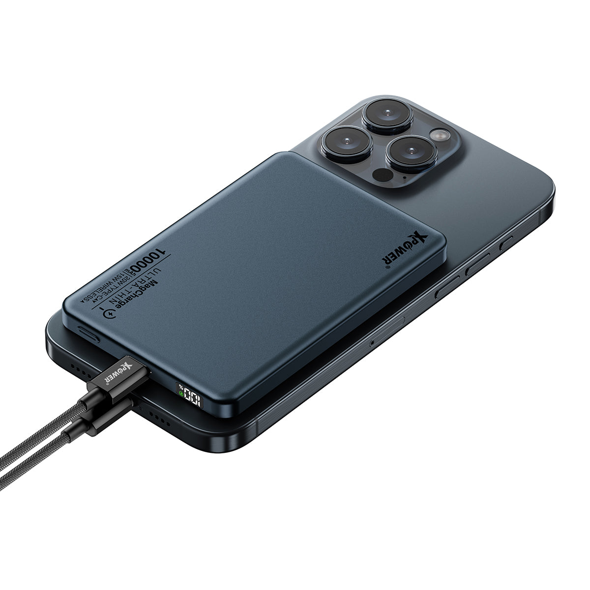 XPower M10K 3-в-1 Power Bank с цифровым дисплеем 10000 мАч PD3.0 + магнитная беспроводная зарядка (прямая доставка от бренда)