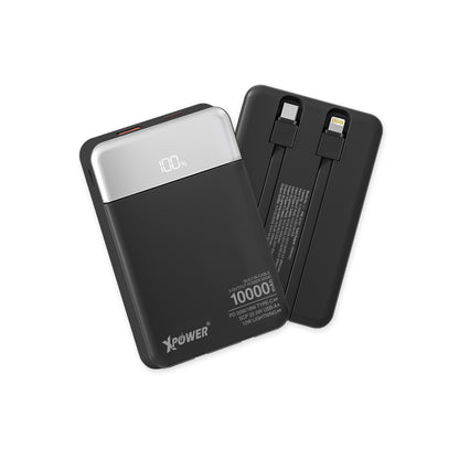 XPower B10H 3輸出雙內置線Type-C PD/Lightning 10000mAh PD+SCP充電器 (品牌直送)