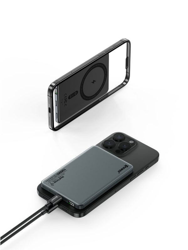 XPower M10K 3-в-1 Power Bank с цифровым дисплеем 10000 мАч PD3.0 + магнитная беспроводная зарядка (прямая доставка от бренда)