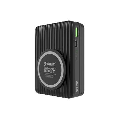 XPower CPD15 3合1 15000mAh PD 65W MagSafe無線充+外置電+旅行充電轉插 (品牌直送)