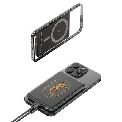 XPower x Marvel 鋼鐵俠系列 M10K 2合1鋁合金數顯10000mAh PD3.0+磁吸無線外置充電器 (品牌直送)