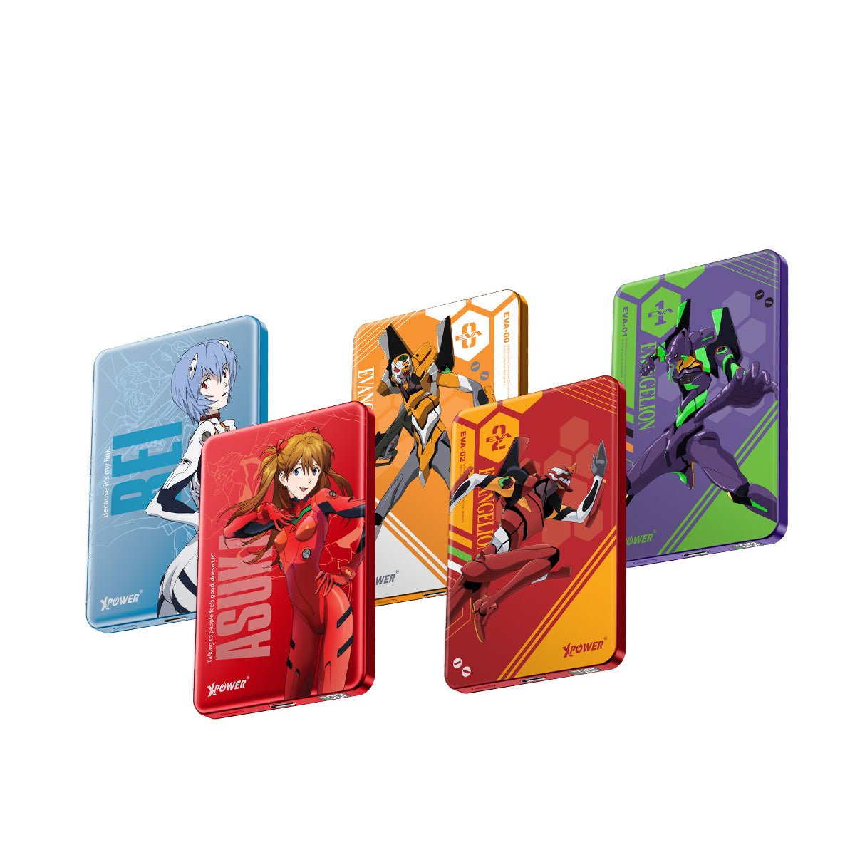 XPower x EVA 新世紀福音戰士 M10K MagSafe 3合1 10000mAh超薄數顯無線充電器 (品牌直送)