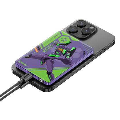 XPower x EVA 新世紀福音戰士 M10K MagSafe 3合1 10000mAh超薄數顯無線充電器 (品牌直送)