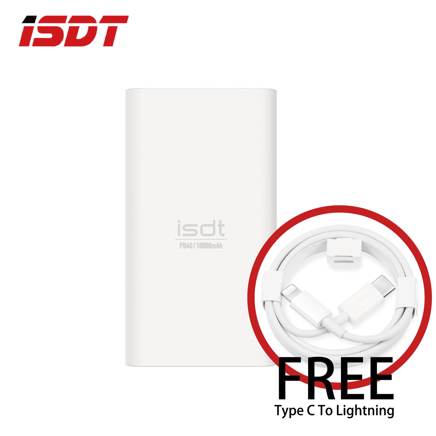ISDT PB40 10000mAh 雙線平行快充移動電源 | 36W Max |雙線平行閃充| APP連接 (品牌直送)