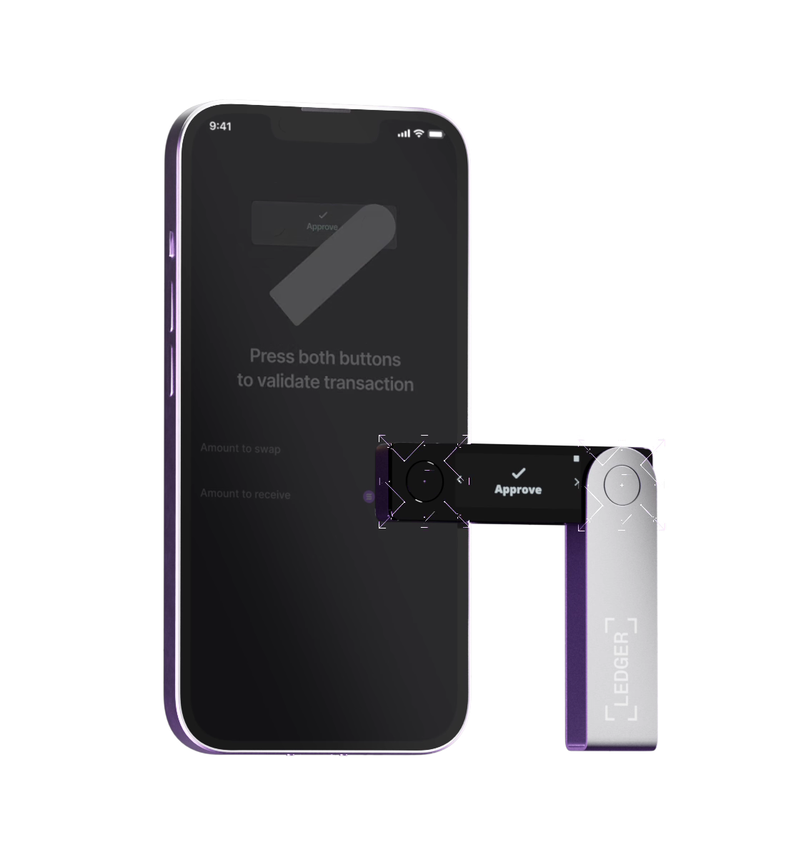 Ledger Nano S Plus 居家備份解決方案，配備經實務驗證有效的核心安全功能。極致簡單。